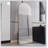4Th Generation Floor-Mounted Full-Length Mirror With Arched Aluminum Alloy Frame, Perfect For Bathroom And Bedroom