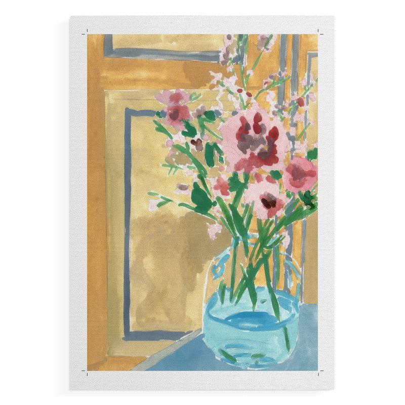 Fleurs en bouteille I - Impression sur toile seulement - non encadrée, H 48 po x l 32 po