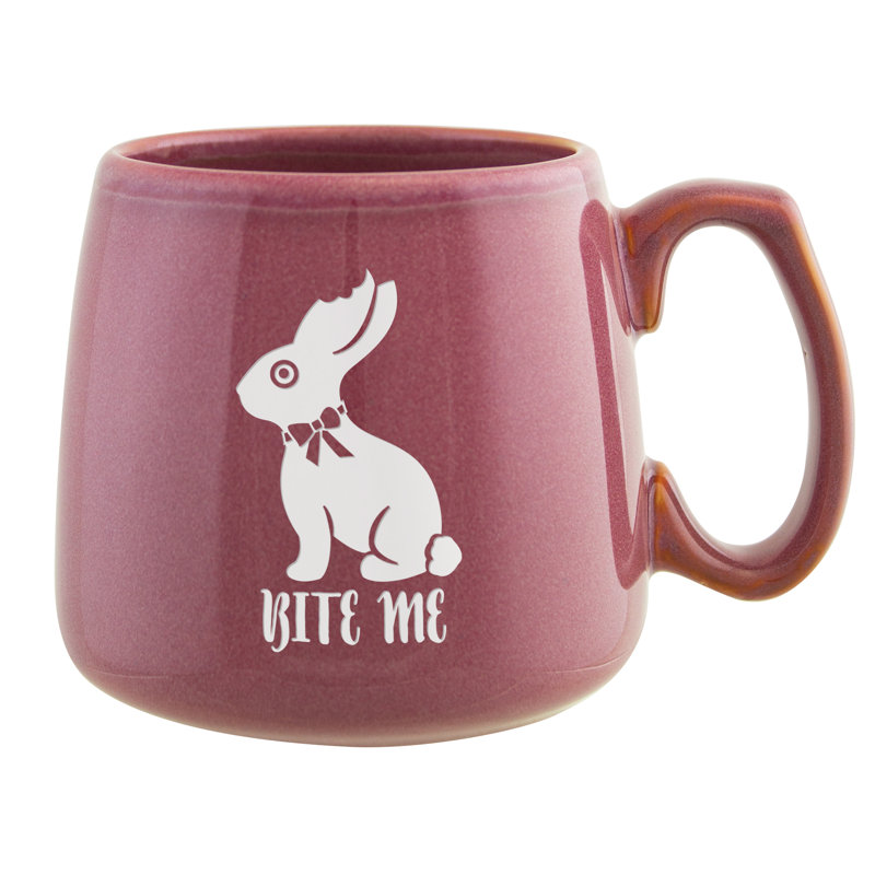 Bite Me Bunny Rose Ceramic Mug