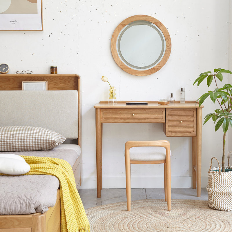 Banc de maquillage avec tabouret