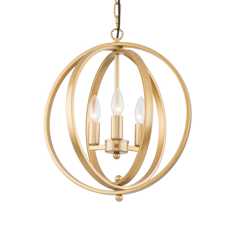 Luminaire suspendu lustre 3 lumières Modern Cage