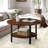 Lucylla Single Round Coffee Table with 2-Tier Storage-815613820