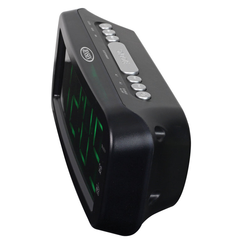 Electric Tabletop Clock in Black with Alarm