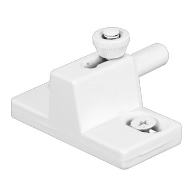 Moulé sous pression, finition blanche, verrou de porte coulissante anti-soulèvement (paquet simple)