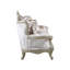 Causeuse avec coussin décoratif Kerra, beige classique Fleur De Lis 72 po