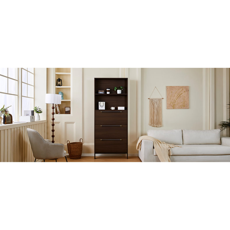 Entryway Shoe Storage Cabinet With 3 Flip Drawers. Solid Wood Legs, Walnut Color. Metal Handles, Drawers For Entryway. Construction, Modern Design, Spacious