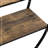 Rustic Industrial Design Demilune Shape Textured Metal Distressed Wood Console Table-507649300