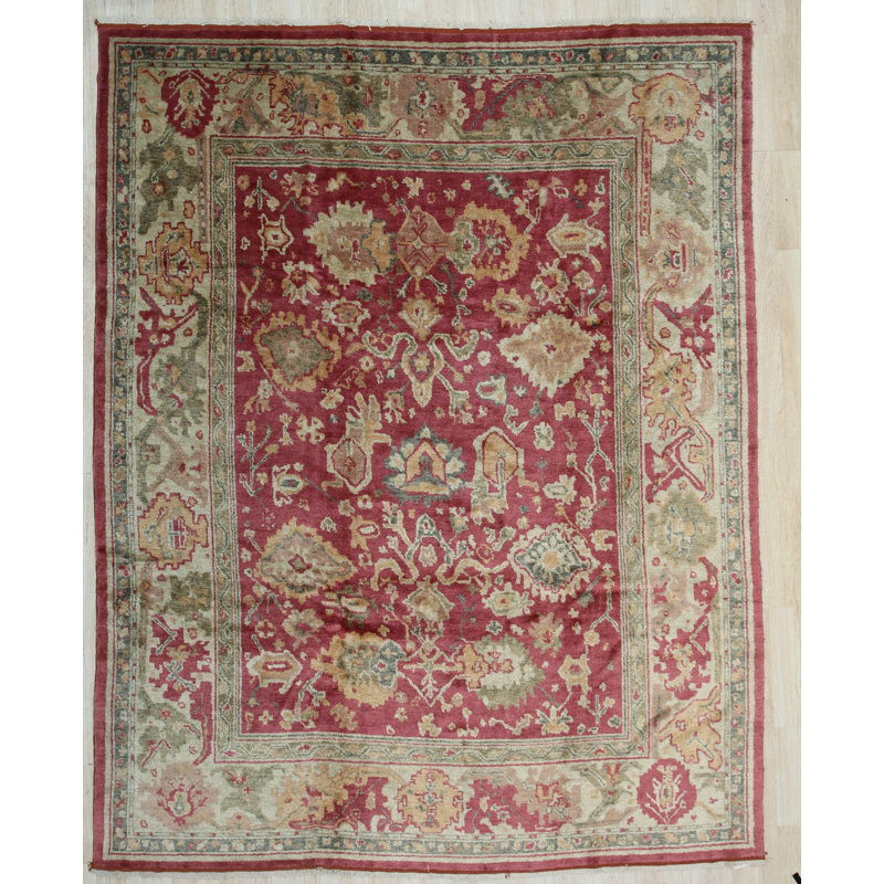 Tapis rouge en mohair noué à la main Opulent