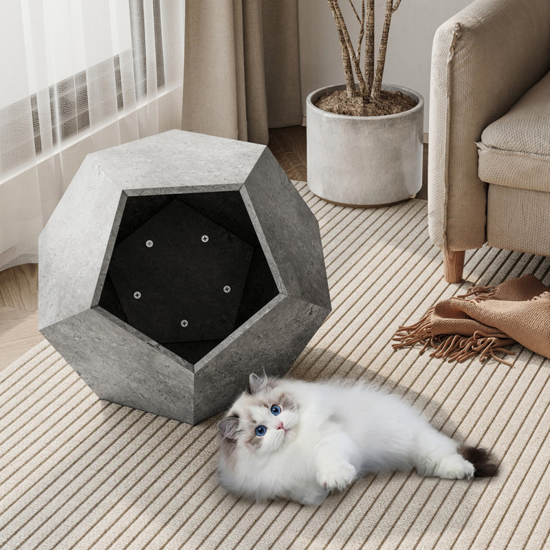 Table d'appoint Modern Pet Furniture, Gris ciment