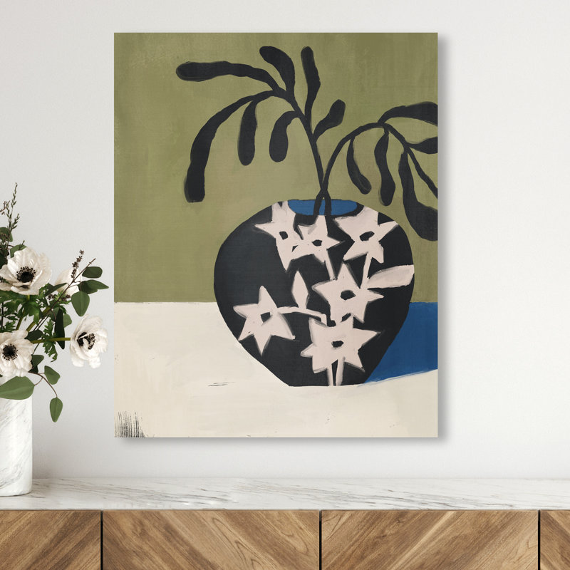 Olive Branch Vase Print by Oliver Gal, 20"H x 16"W, Gallery Wrapped