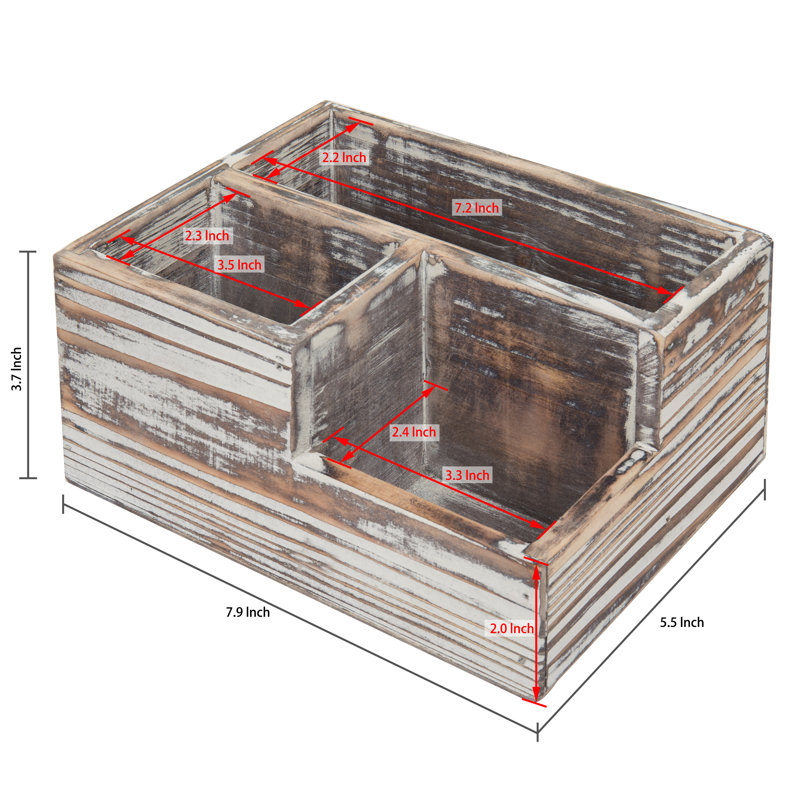 Kennerson Solid Wood Office Desktop Organiser