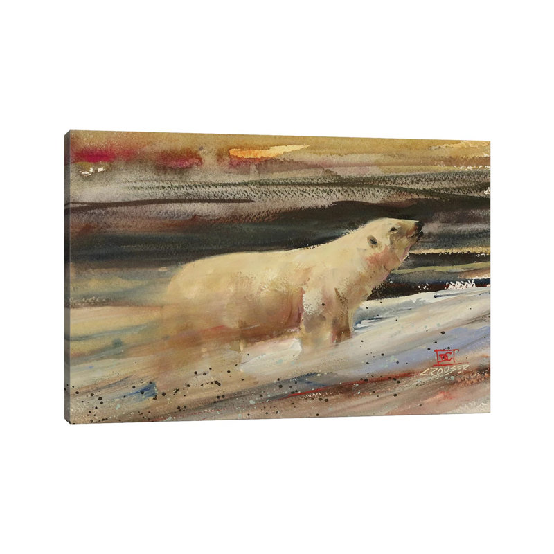 "Into the Front" par Dean Crouser - reproduction d'art sur toile tendue, H 8 po x l 12 po x P 0,75 po