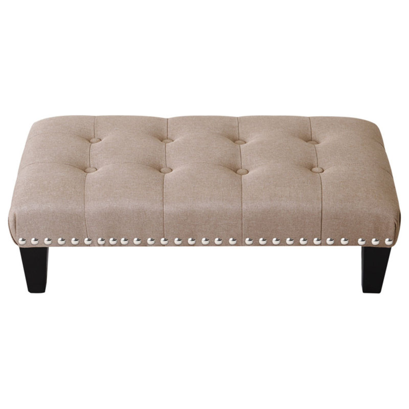 Sahan 71cm Wide Rectangle No Pattern Footstool Ottoman with Storage