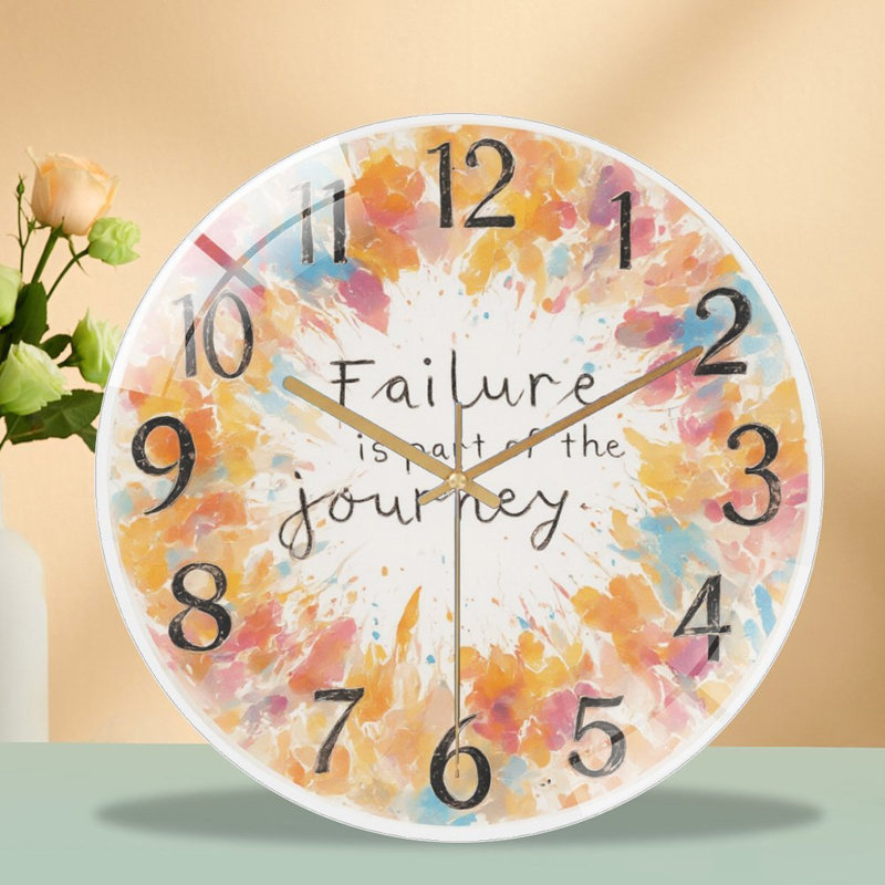 Horloge murale d'inspiration aquarelle