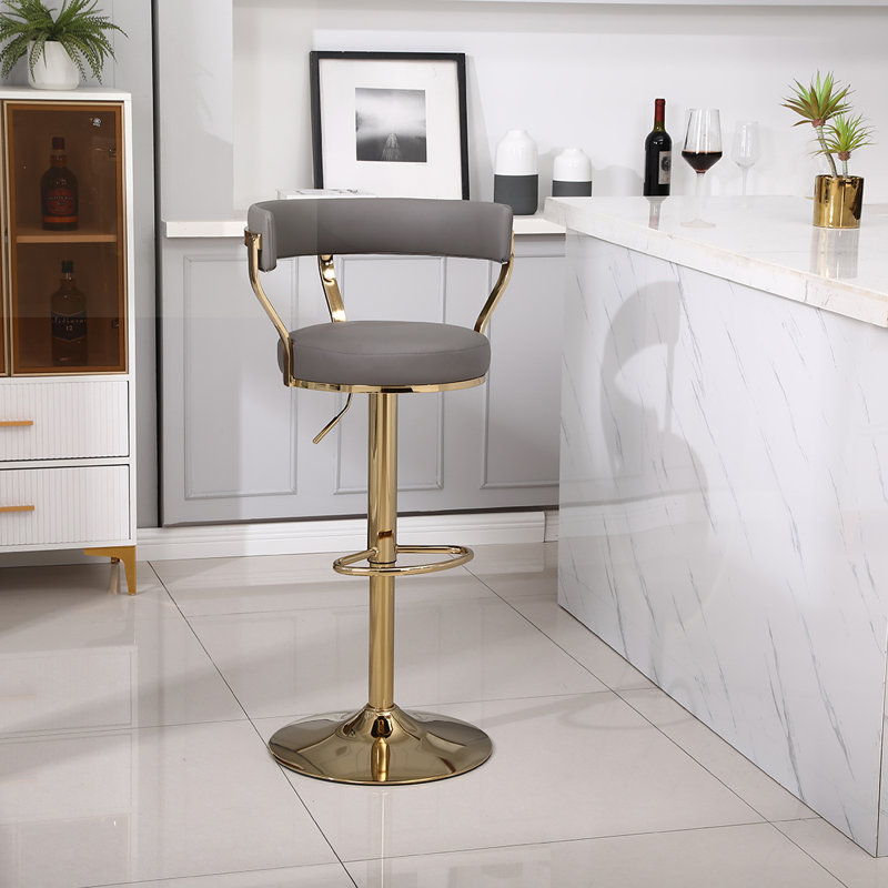 Tabouret de bar Charlecia, gris