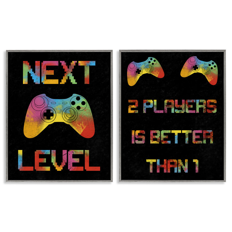 «Gaming Friends», ensemble de 2 giclées encadrées par Marcus Prime, Estampe numérique Farmhouse, H 14 po x l 11 po