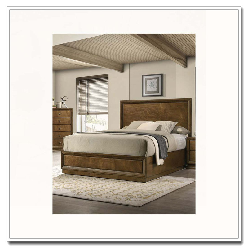 Rustic Wood Platform Bed