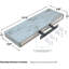 Ensemble de 2 tablettes flottantes 24 po avec fixation invisible Sorbus-1201662508