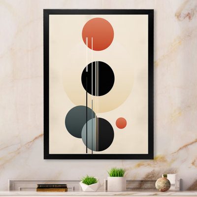«Waning With The Moon», circulaire géométrique rétro I - décoration murale géométrique moderne