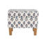 Repose-pieds capitonné moyen avec motif floral bleu-137137110