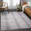 Tapis gris anthracite / crème tissé à la machine Angelien-1993402709