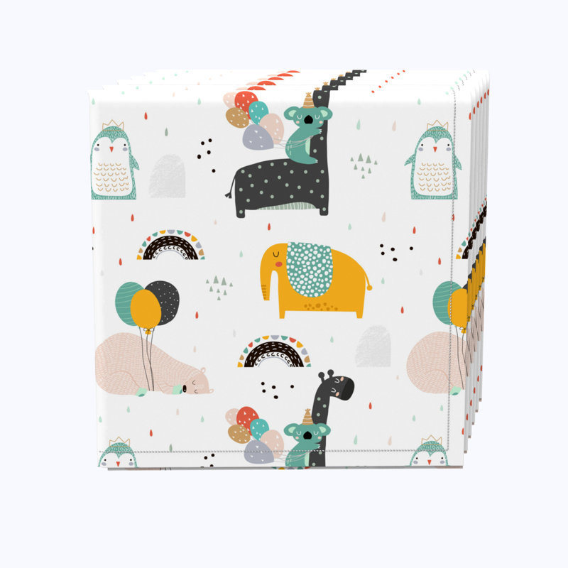 100% Cotton Geometric Square Napkin