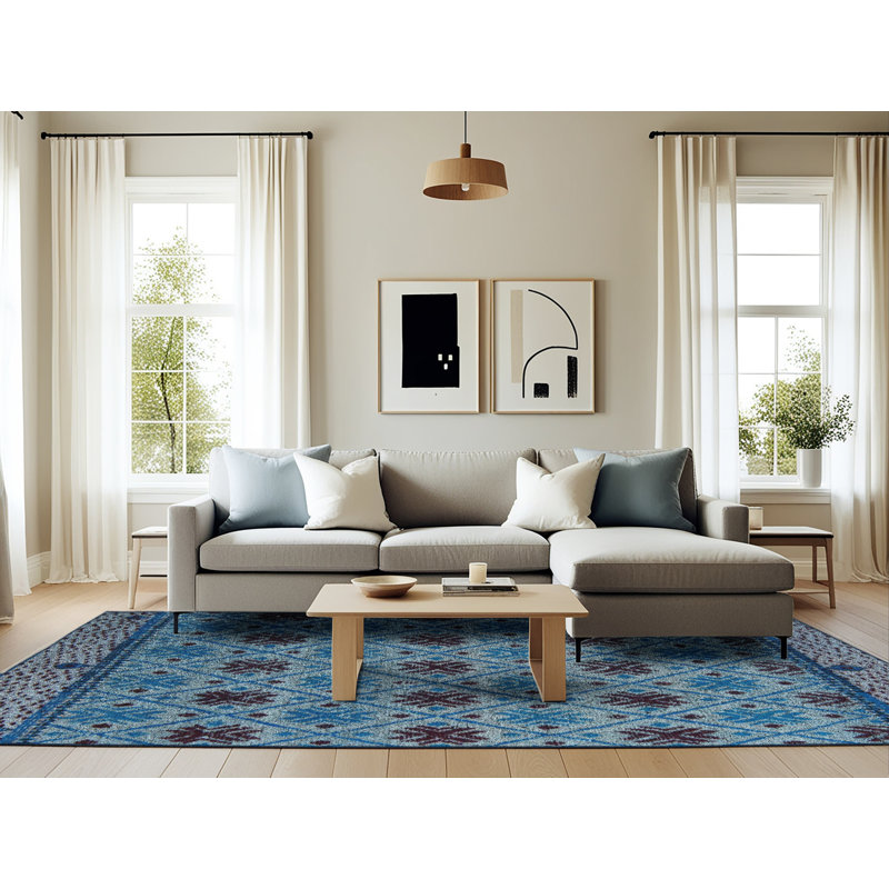 Abstract Indoor Rug, Rectangle 6' x 9'