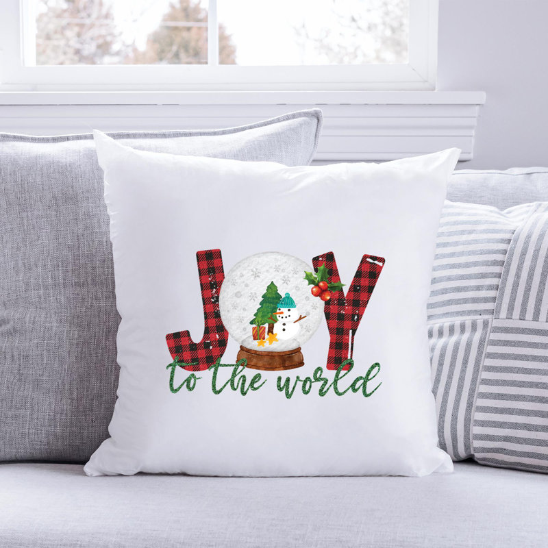 Christmas-06_1 Polyester/Polyester Blend Reversible Throw Pillow, 20" x 20"