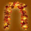 2 Pack Autumn Garland with LED Lights – 5.8FT Fall Maple Leaf Decor for Thanksgiving Halloween Garland Autumn Decor for Fireplace Door Table Indoor Outdoor