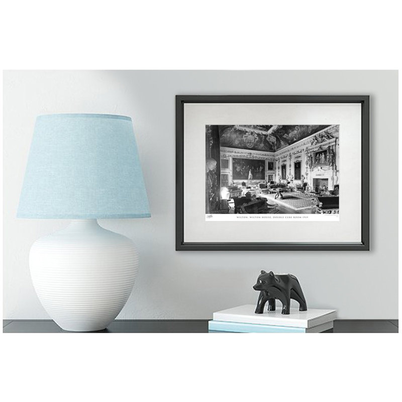 Wilton, Wilton House, Double Cube Room 1919 - Single Picture Frame Print, 40cm H x 50cm W x 2.3cm D