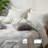 MooMee Striped Duvet Cover Set 100% Washed Cotton Linen Like Textured-111279079-114985966