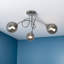 Glass Semi Flush Mount