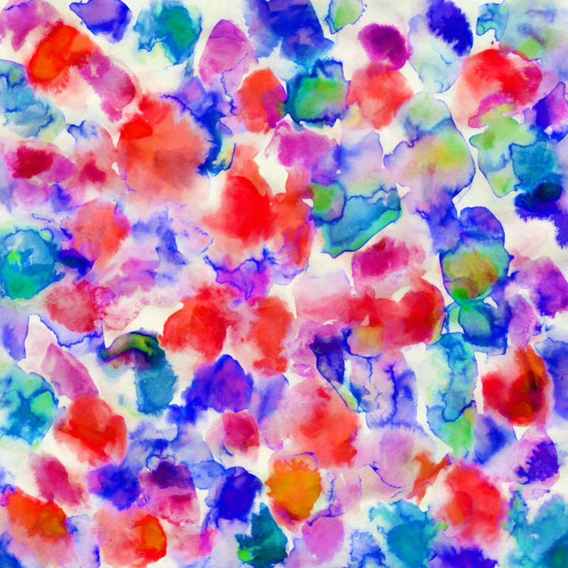 «Ursula Amy Sia Amaris Blue», reproduction sur toile tendue, H 12 po x l 12 po, Oui, Cadre simple érable érable