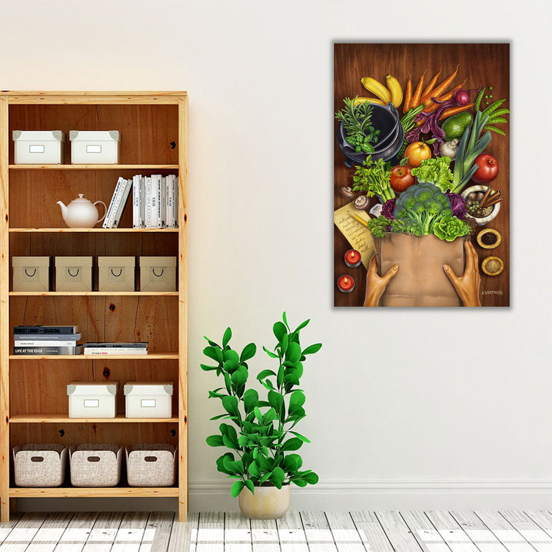Magie de marché - reproduction d'art sur toile, H 30 po x l 20 po