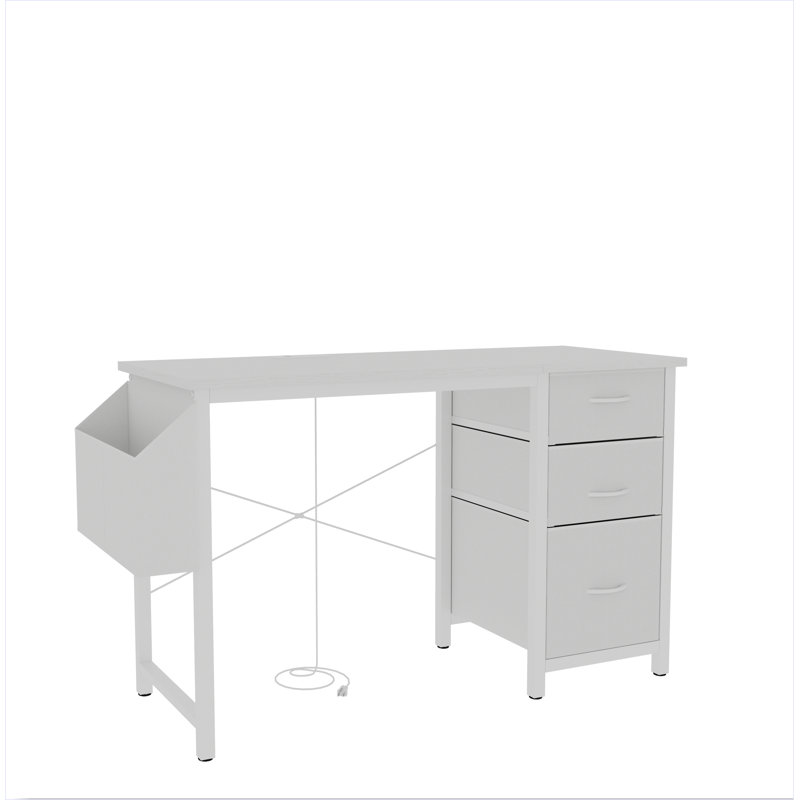 Sewing Craft Table, White, White