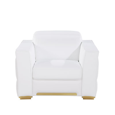 Eain Top Grain Italian Leather Armchair