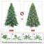 Arbre de Noël artificiel épinette bleu pré-éclairé-118039635