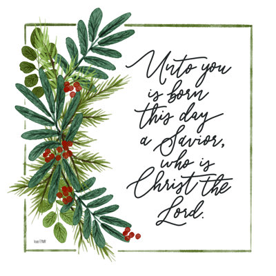 Hammerich " Holly Green unto You " Textual Art Print