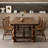 Walnut Rectangular Solid Wood Dining Table-12507678