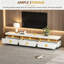Unfinished TV Stand for TVs up to 88" with Fireplace Included