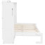 Lit simple blanc moderne avec design, conduit sous, prise, pour économiser de l'espace dans les petits appartements