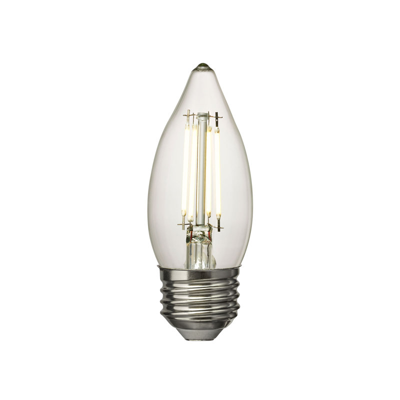 Visual Comfort & Co. LED Torpedo shape 5W E-26 Medium base Clear Edison Style light bulb, 3000 Kelvins
