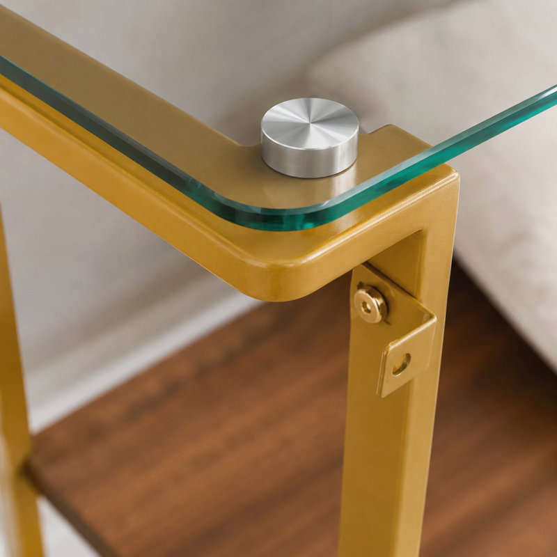 Console en verre pour le salon