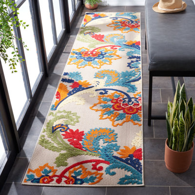 Purcellville Performance Floral Indoor/Outdoor Area Rug
