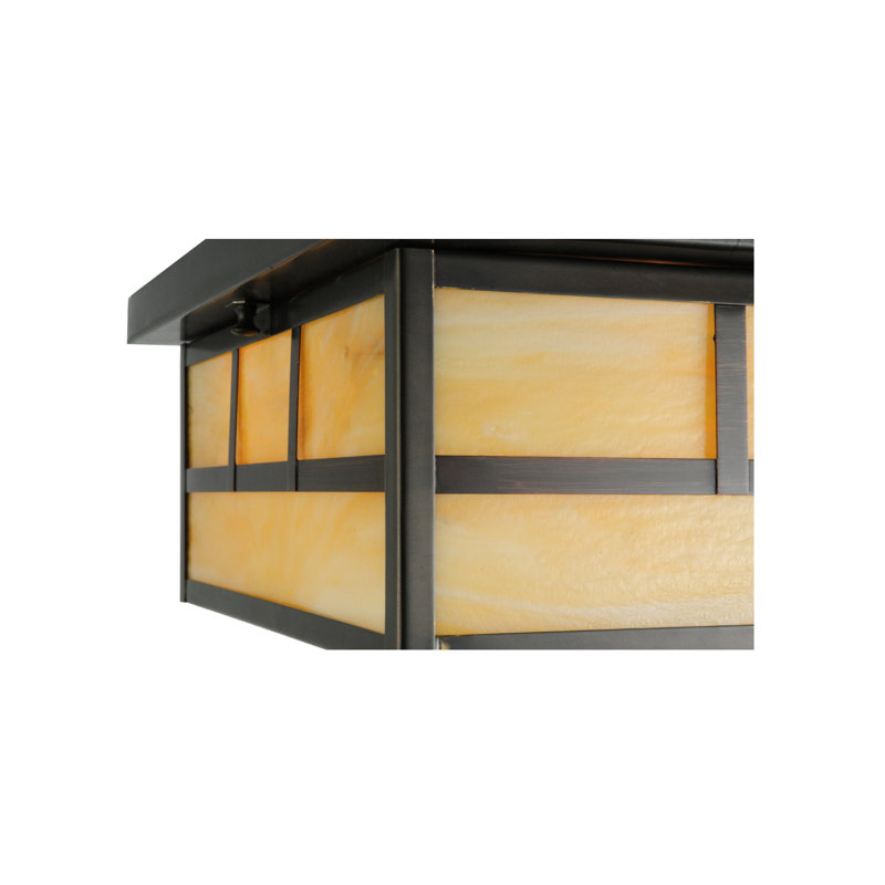 Dragica 4 - Light Flush Mount, Craftsman Brown, Beige
