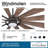65" 12 - Blade Outdoor LED Smart Windmill Ceiling Fan with Remote Control and Light Kit Included