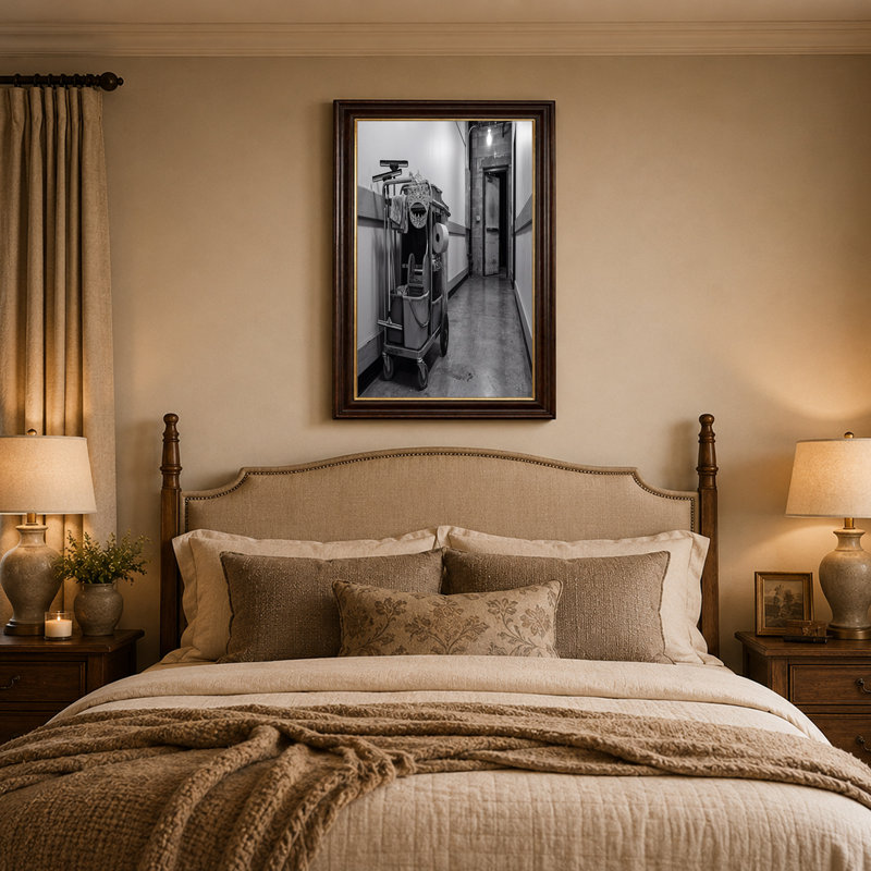 Art mural en toile noir et blanc, H 16 po x l 24 po