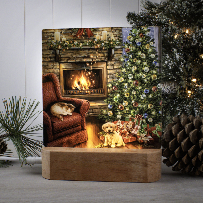 Fireside Christmas Night Light