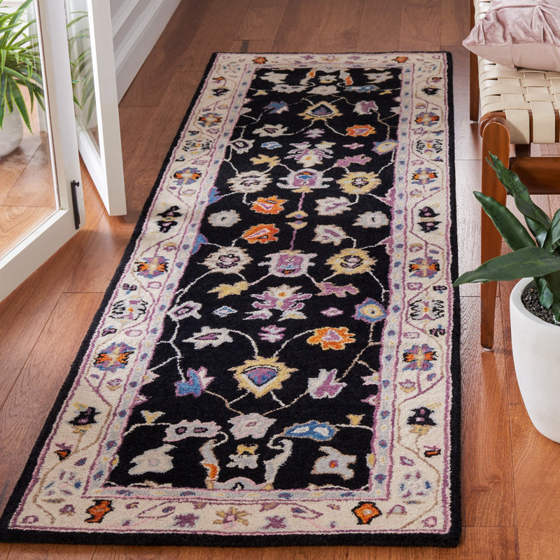 Tapis oriental en laine touffeté à la main Lisabeth, Rond 6 pi
