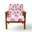 Chaise rembourrée pour fille avec paillettes roses-1677830843